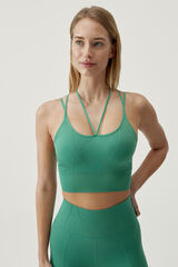 Born Living Yoga Top Selene Green Foliage verde