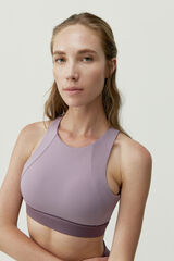 Born Living Yoga Top Fiorella Black/Tapioca pink