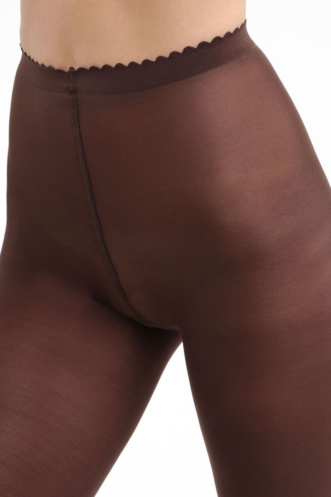 DIM Panty Opaco negro sin demarcaci&oacute;n 40 DEN  negro