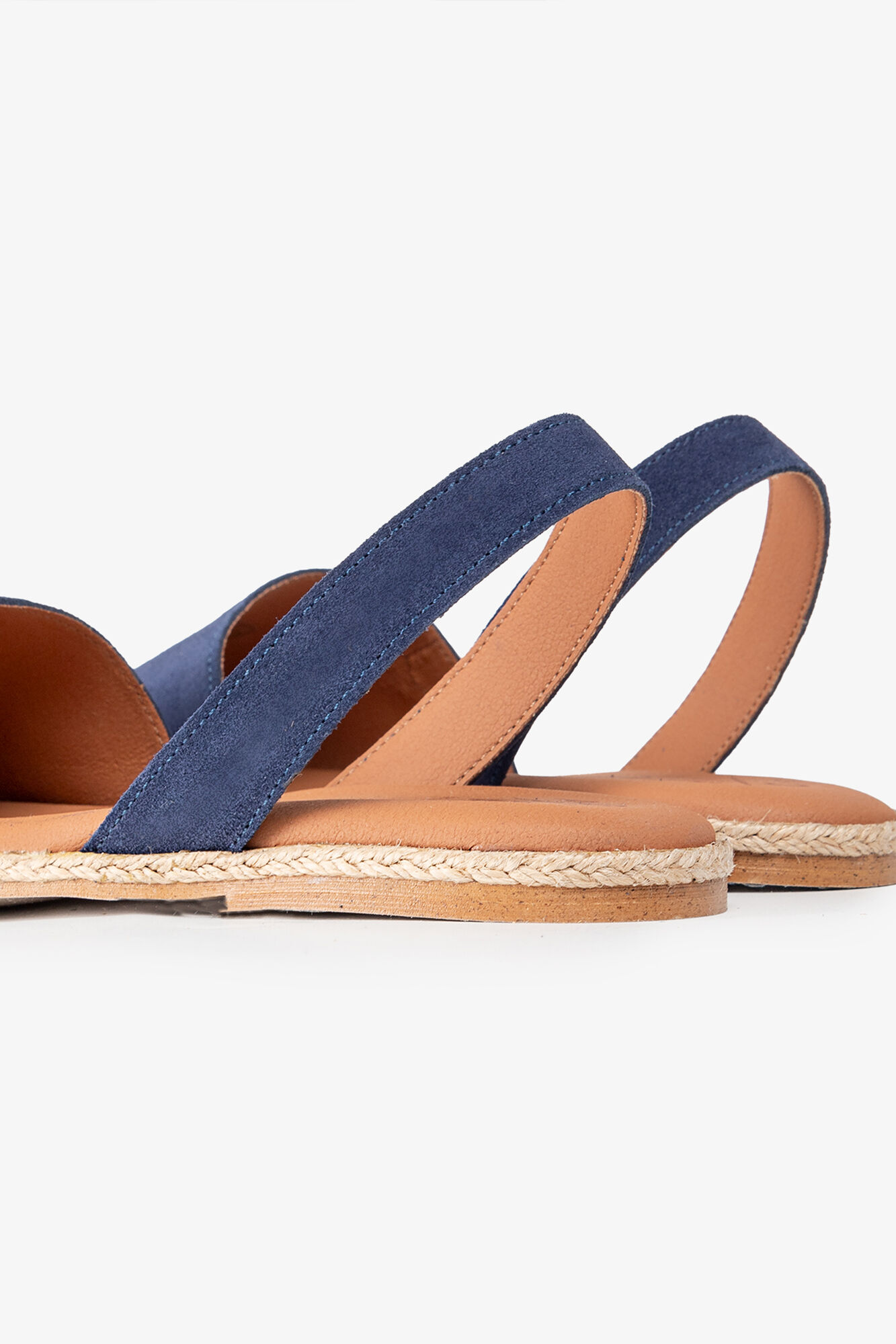 Popa Sandalia estilo menorquina azul