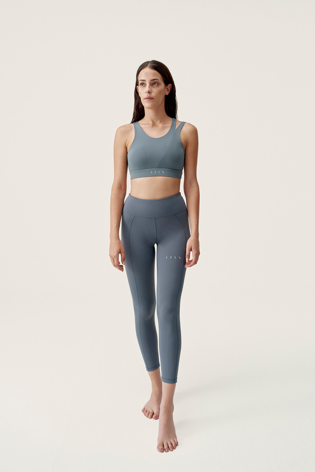 Born Living Yoga Legging Gaia Stormy Grei cinzento