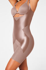 Spanx Shaping bodysuit with V-neck nude
