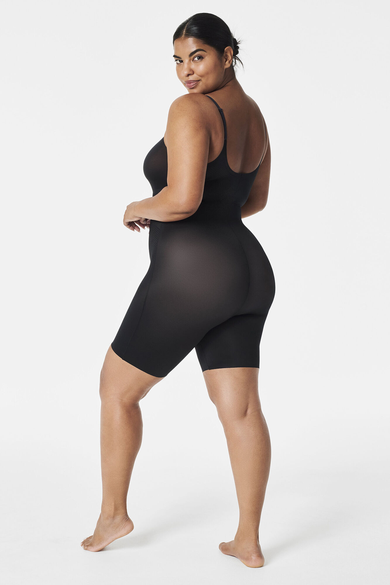 Spanx Shaping-Body in mittlerer Beinl&auml;nge Nude SPANX preto