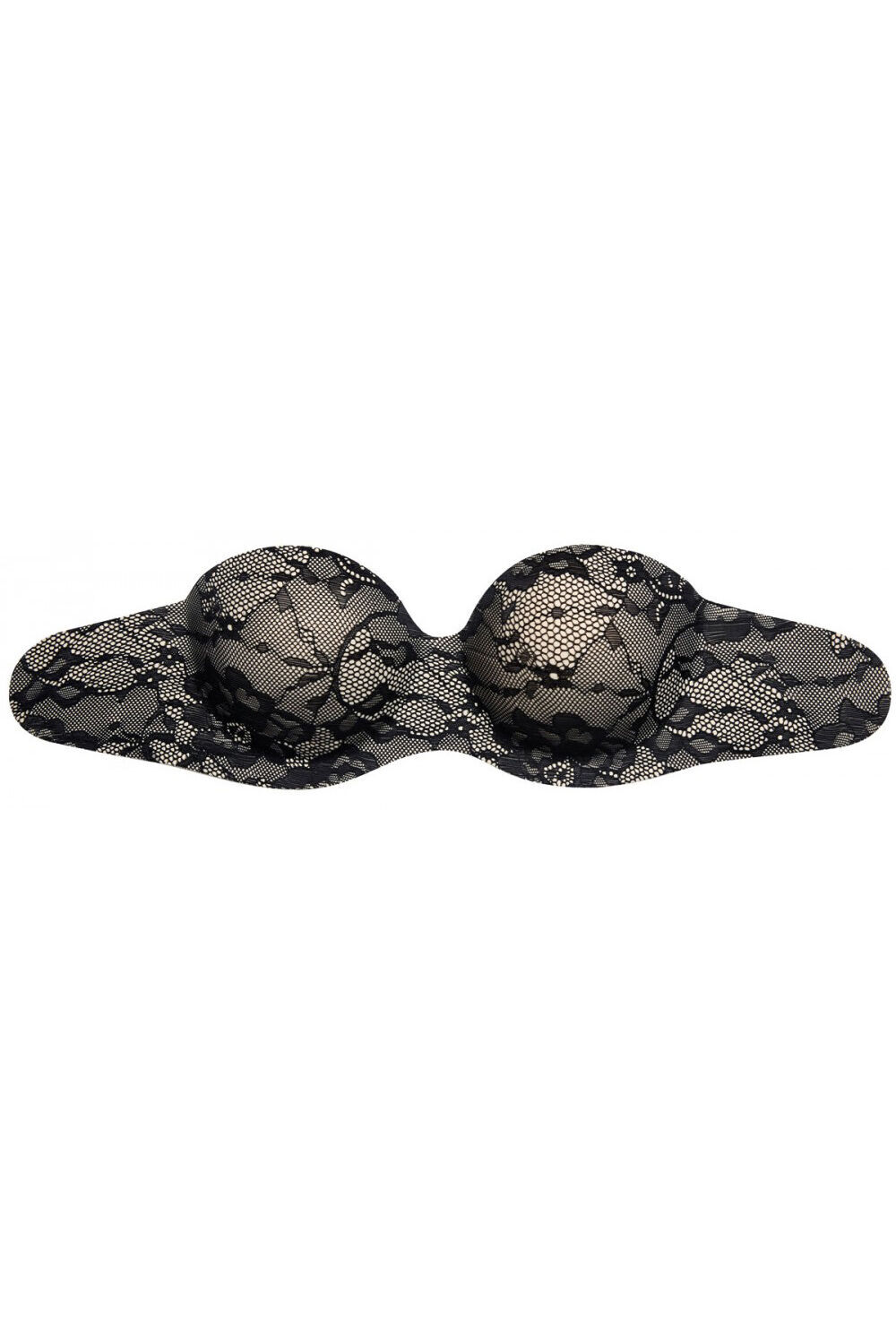 Ivette Bridal Sujetador adhesivo sin tirantes Spi  negro