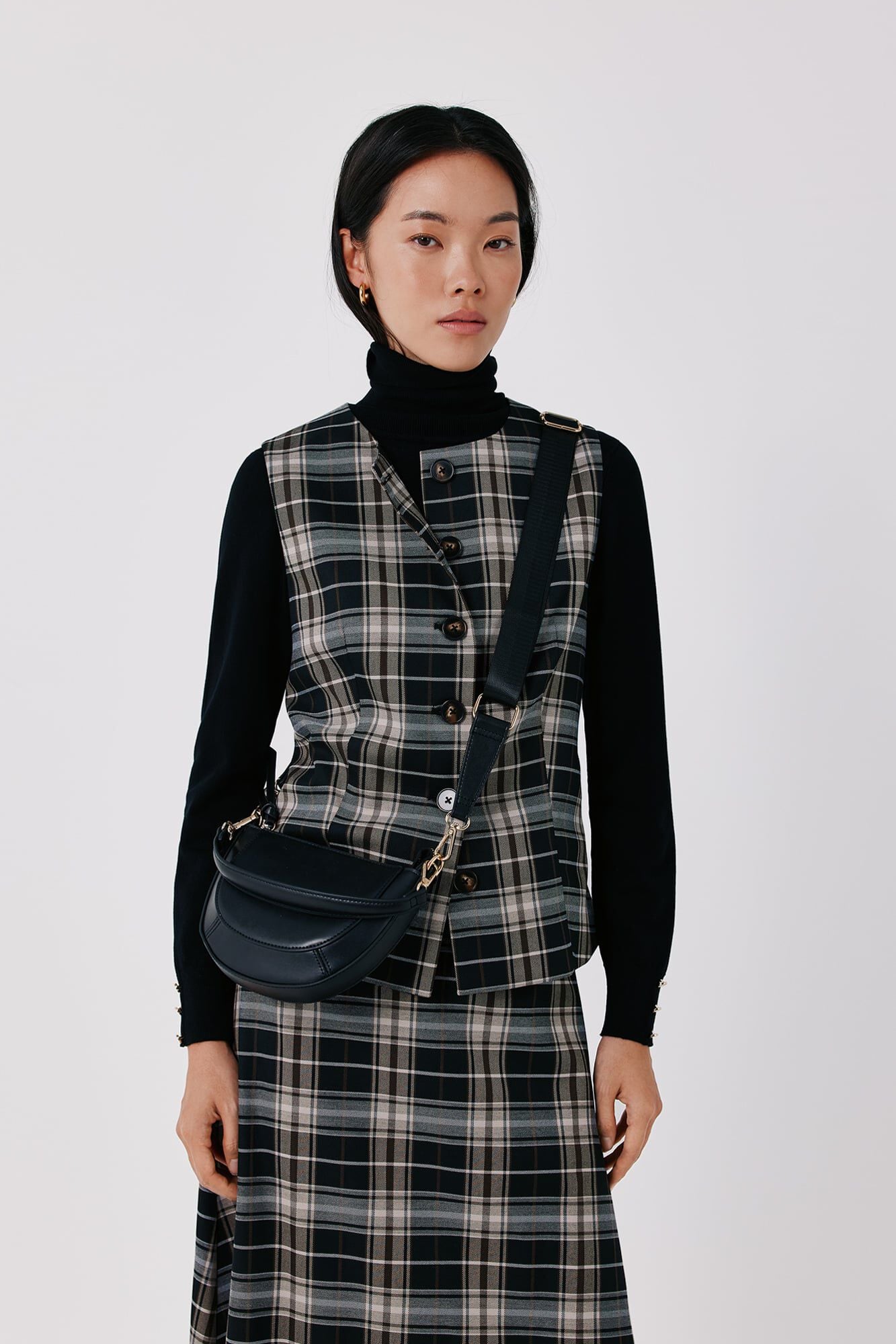 Skirt and gilet set