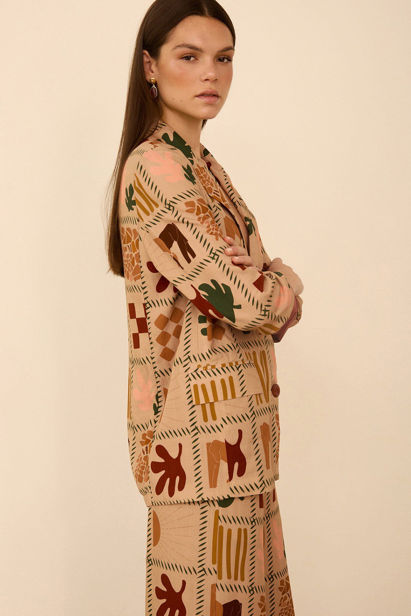 Conjunto de blazer e cal&ccedil;a