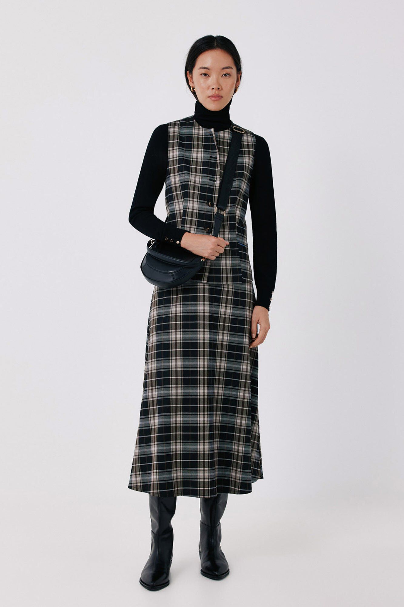 Skirt and gilet set