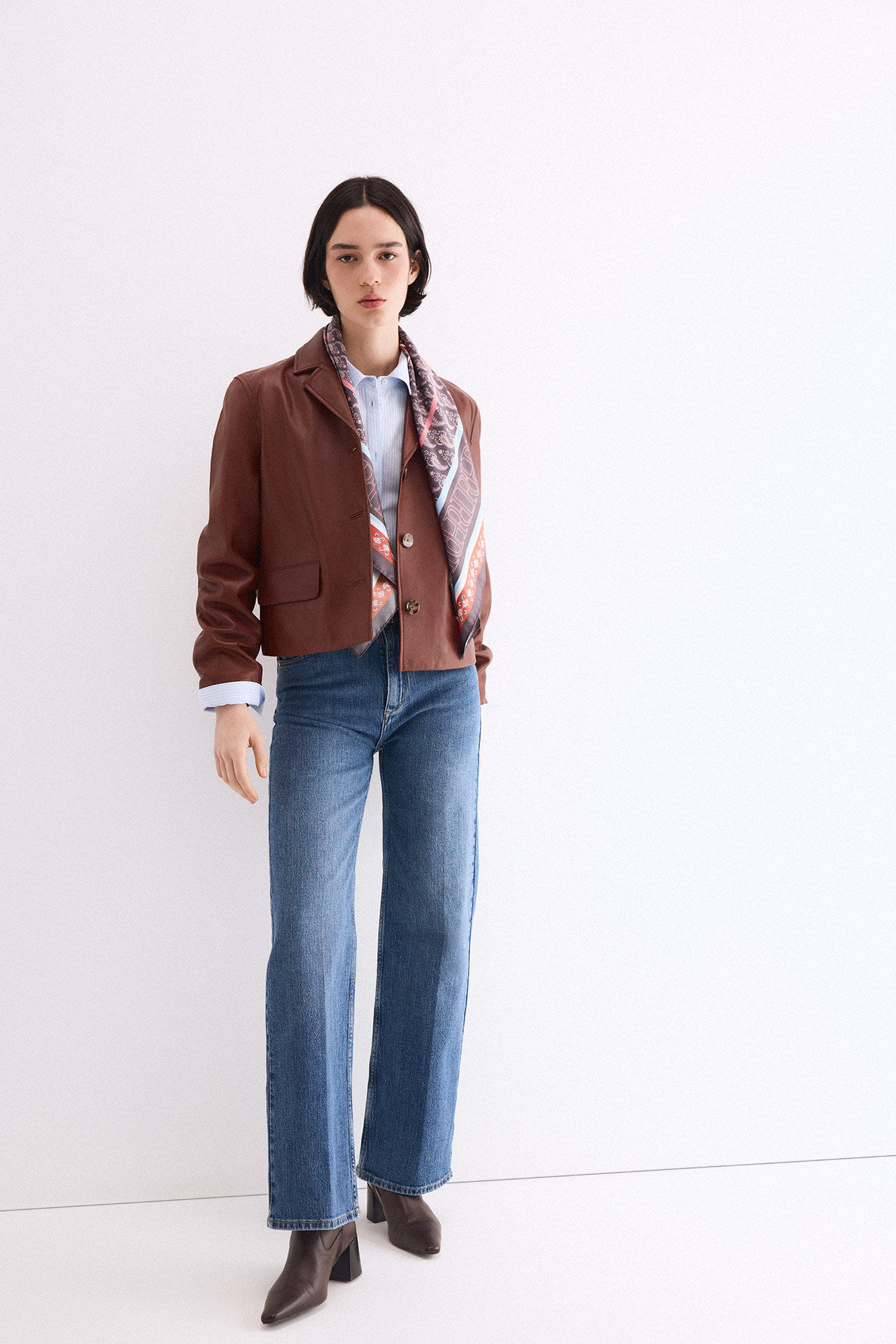 Jeans, shirt and jacket set