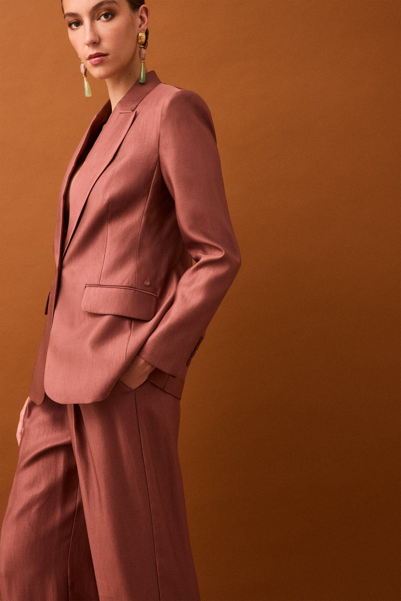 Trousers and blazer set