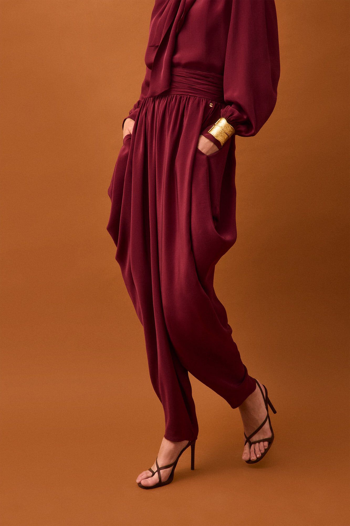 Trousers and blouse set
