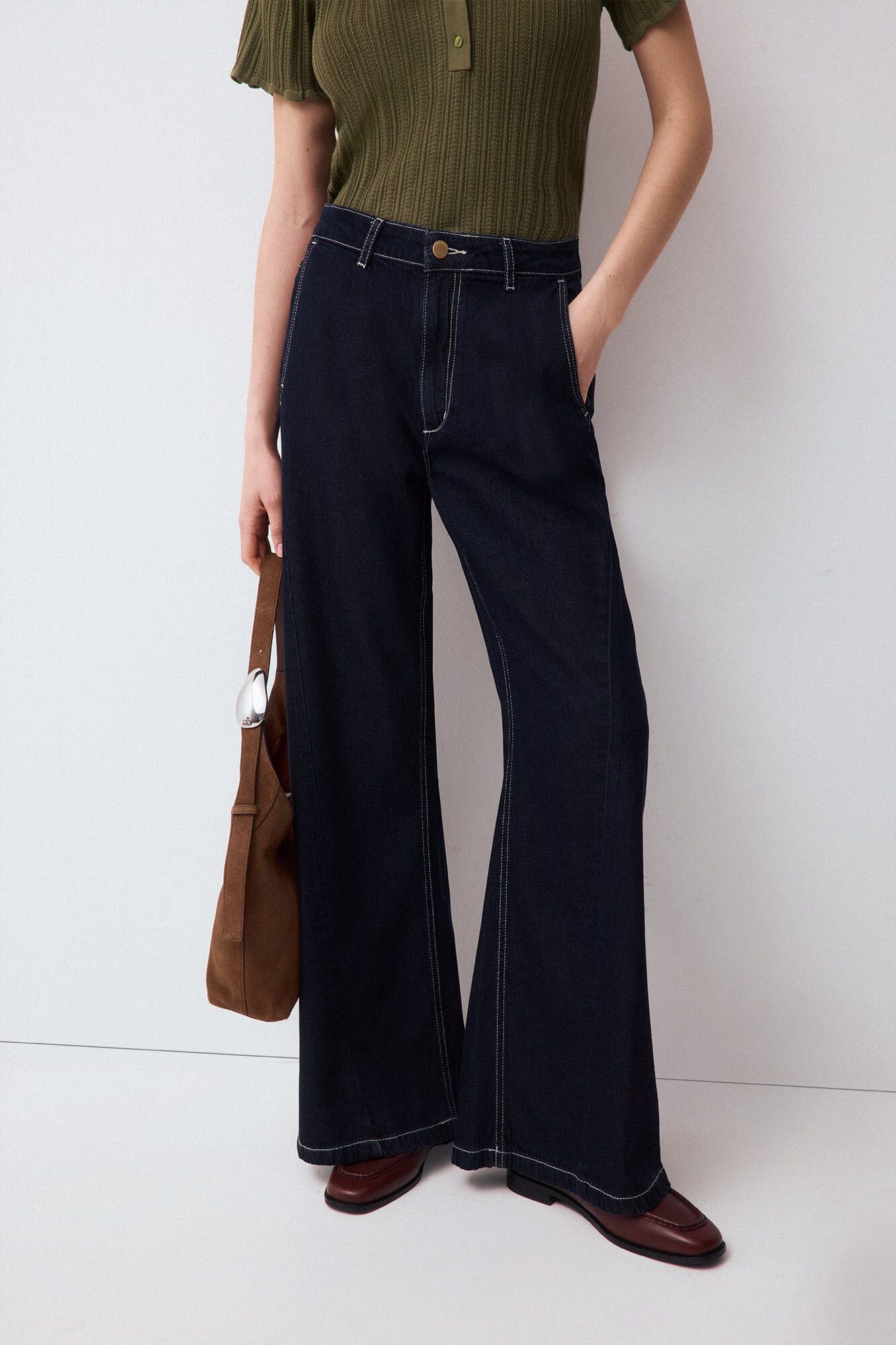 Conjunto de jeans e camisa
