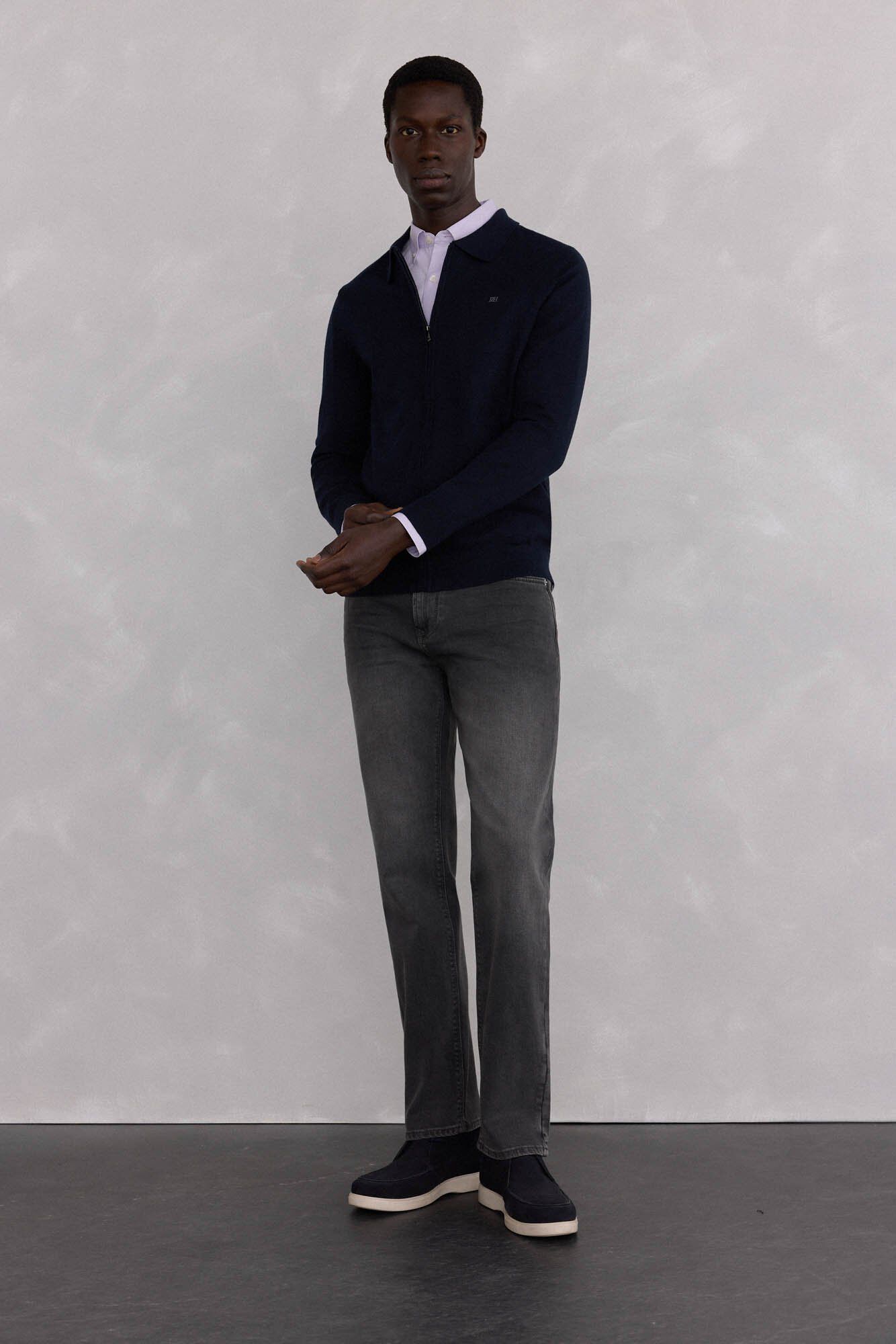 Conjunto de jeans e casaco