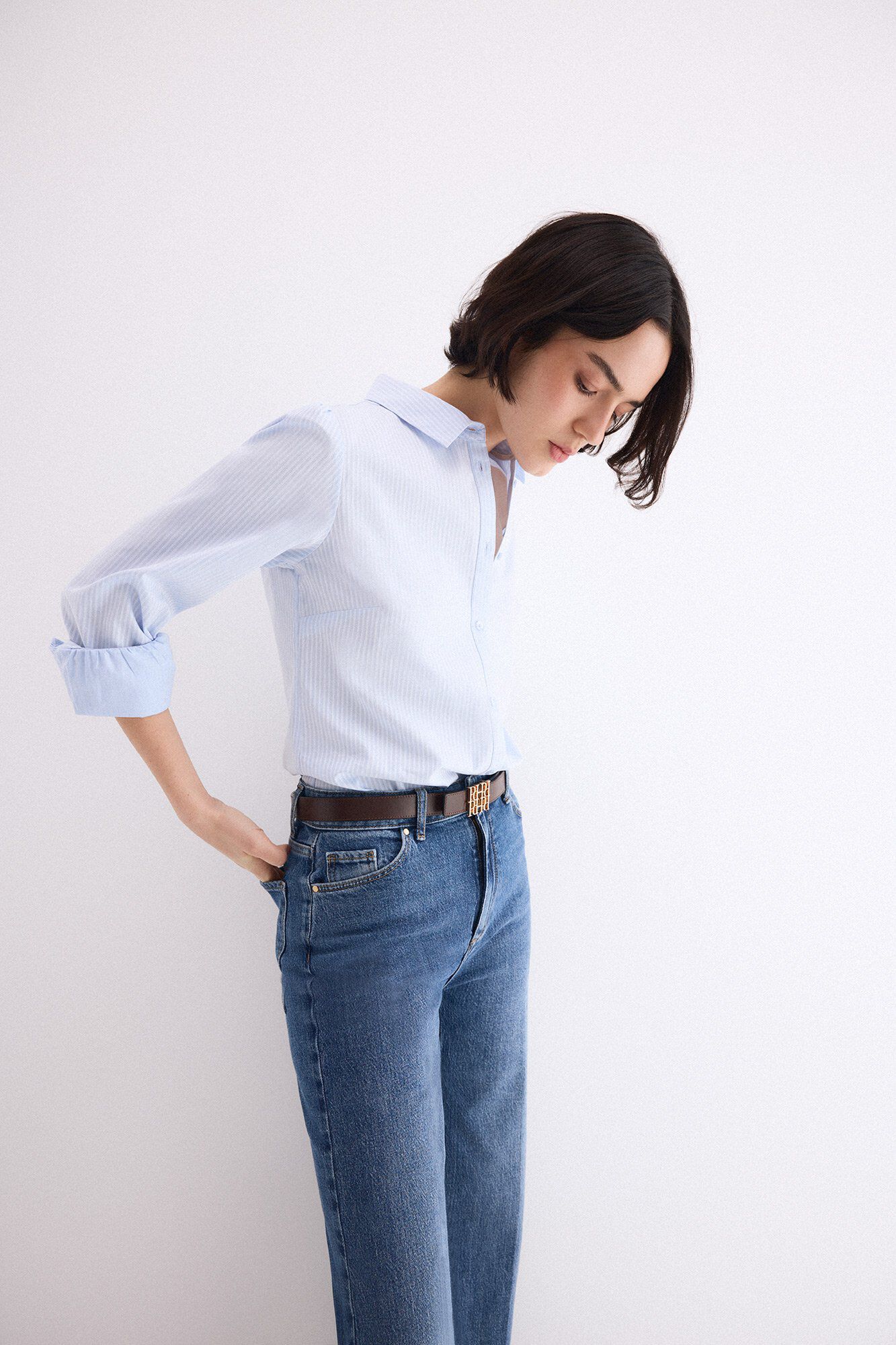 Jeans, shirt and jacket set