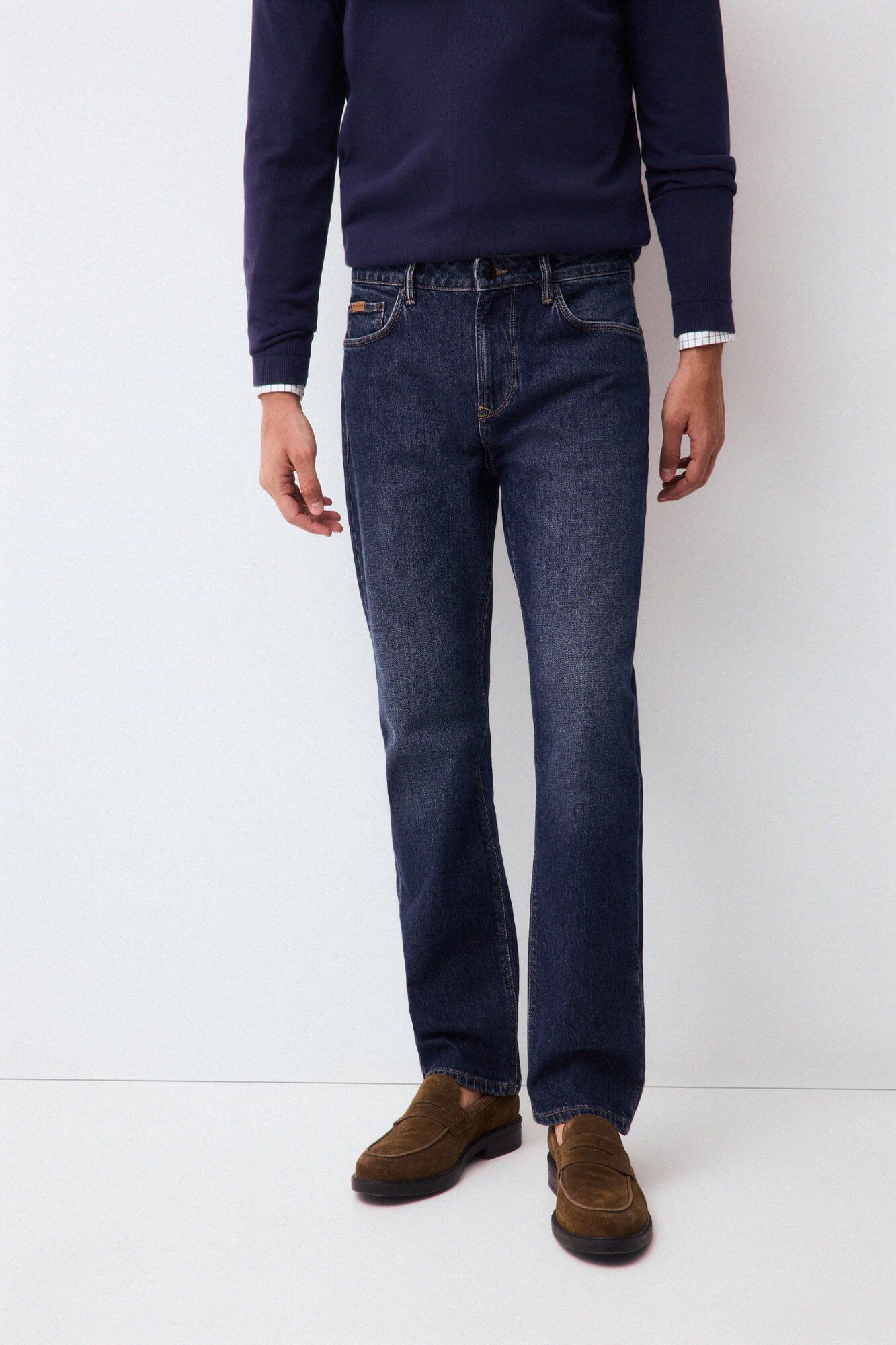 Jeans, jumper and shirt set