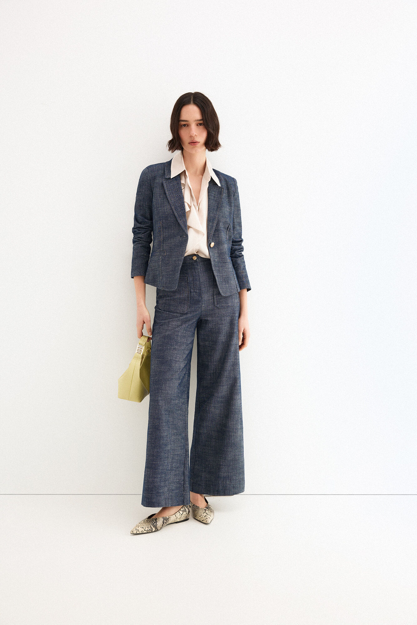 Trousers, blazer and shirt set