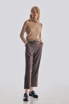 Set of turtleneck jumper and slim fit trousers