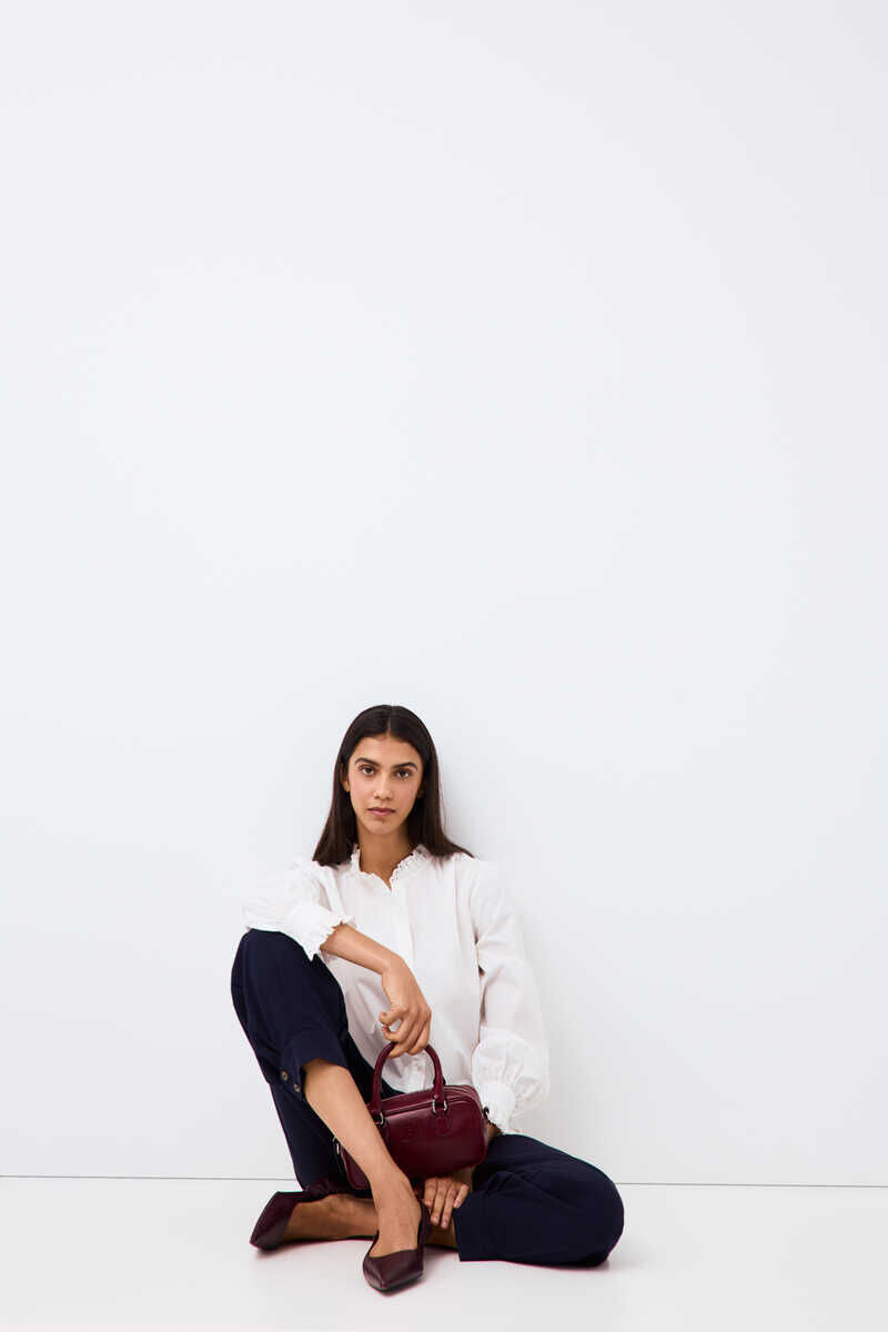 Pleats and shirt set