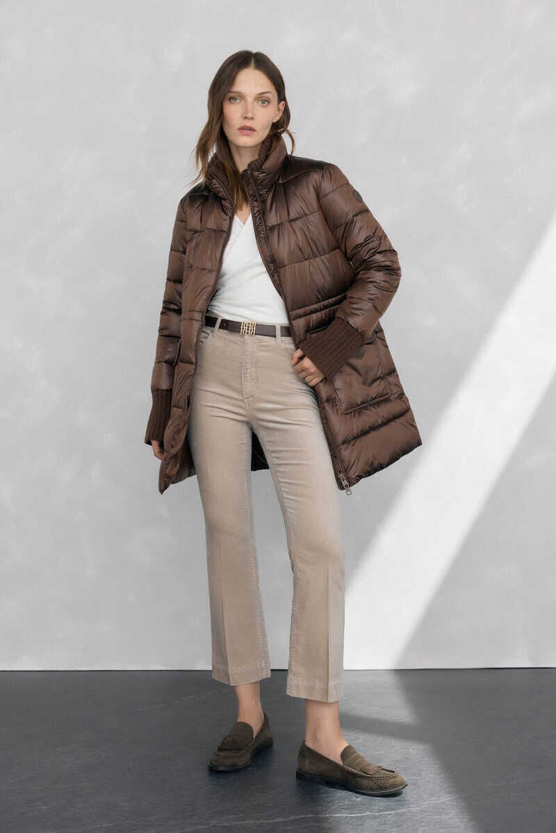 Conjunto de top, parka e cal&ccedil;a