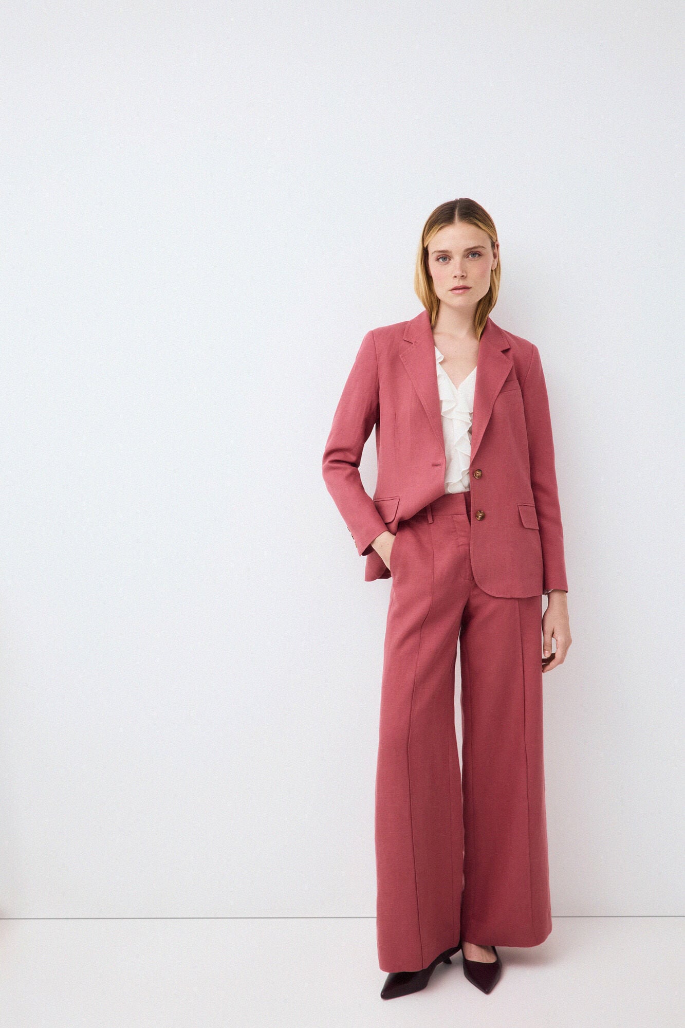 Trousers and blazer set