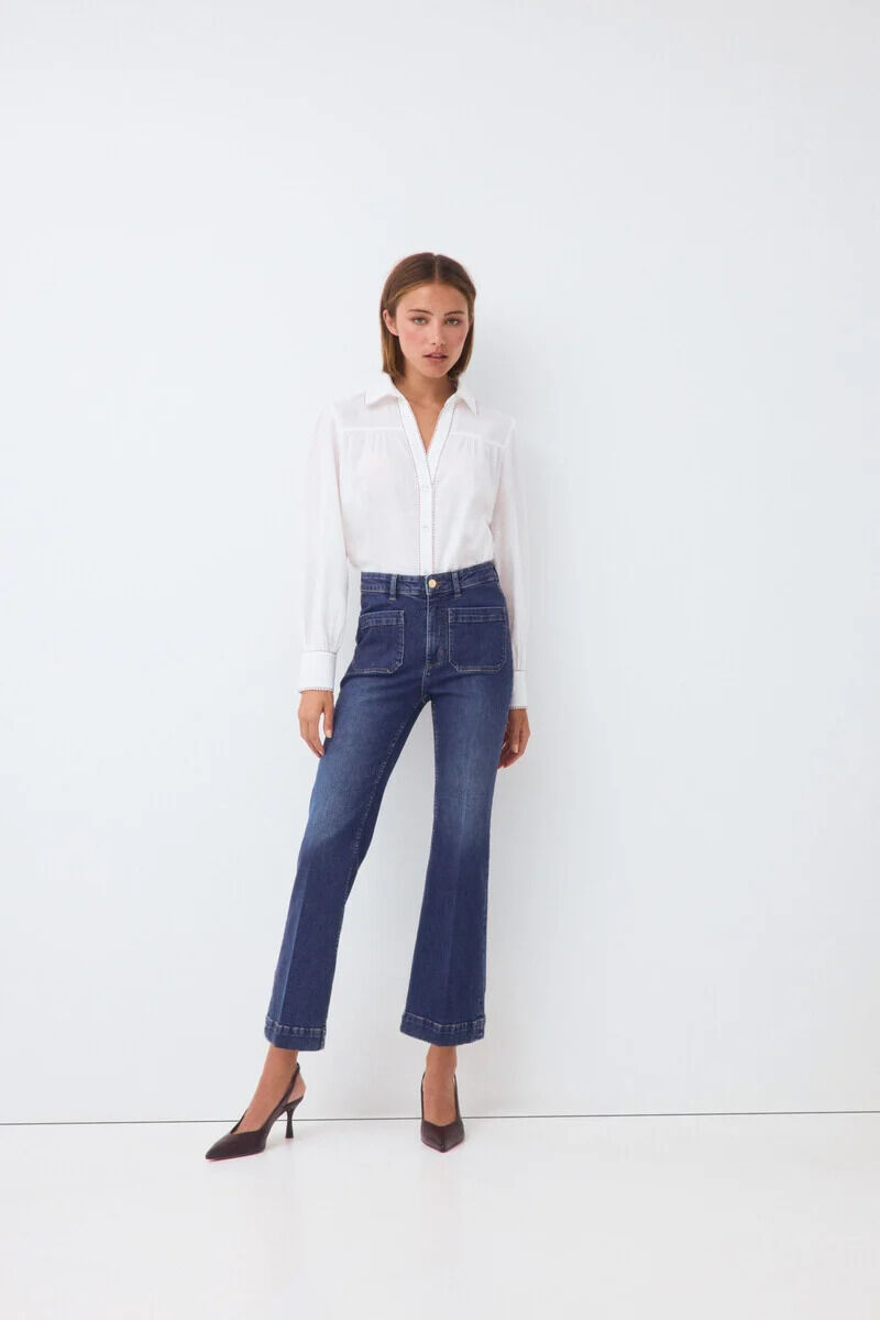 Jeans and blouse set
