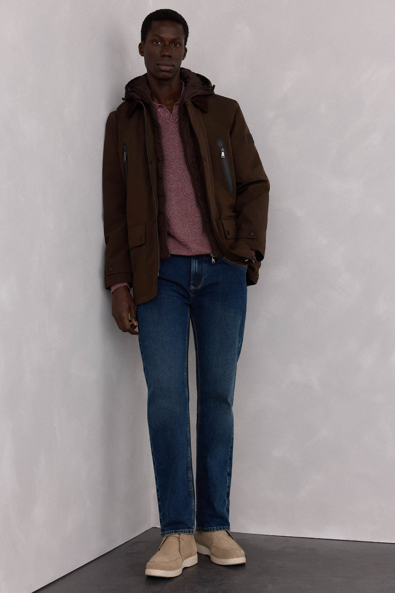 Conjunto de jeans e jaqueta