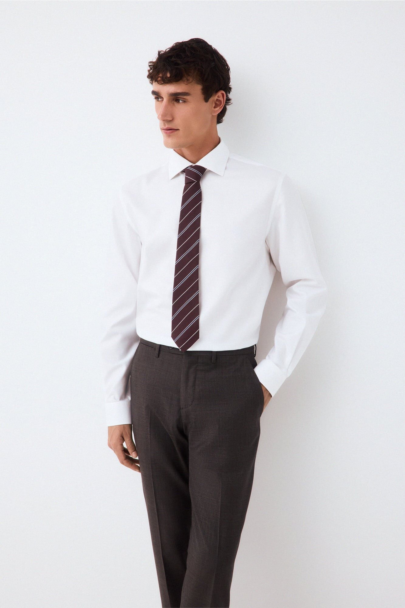 Chinos, trench and shirt set