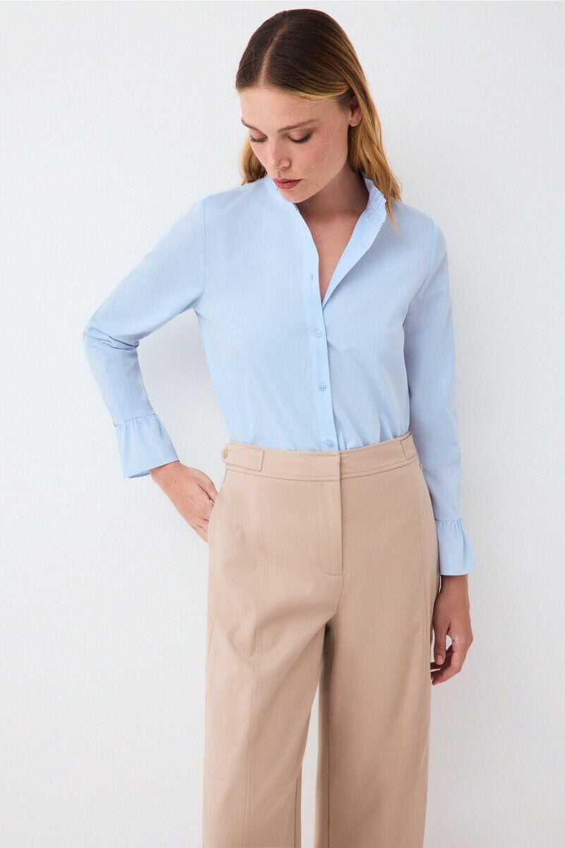 Pleats and shirt set