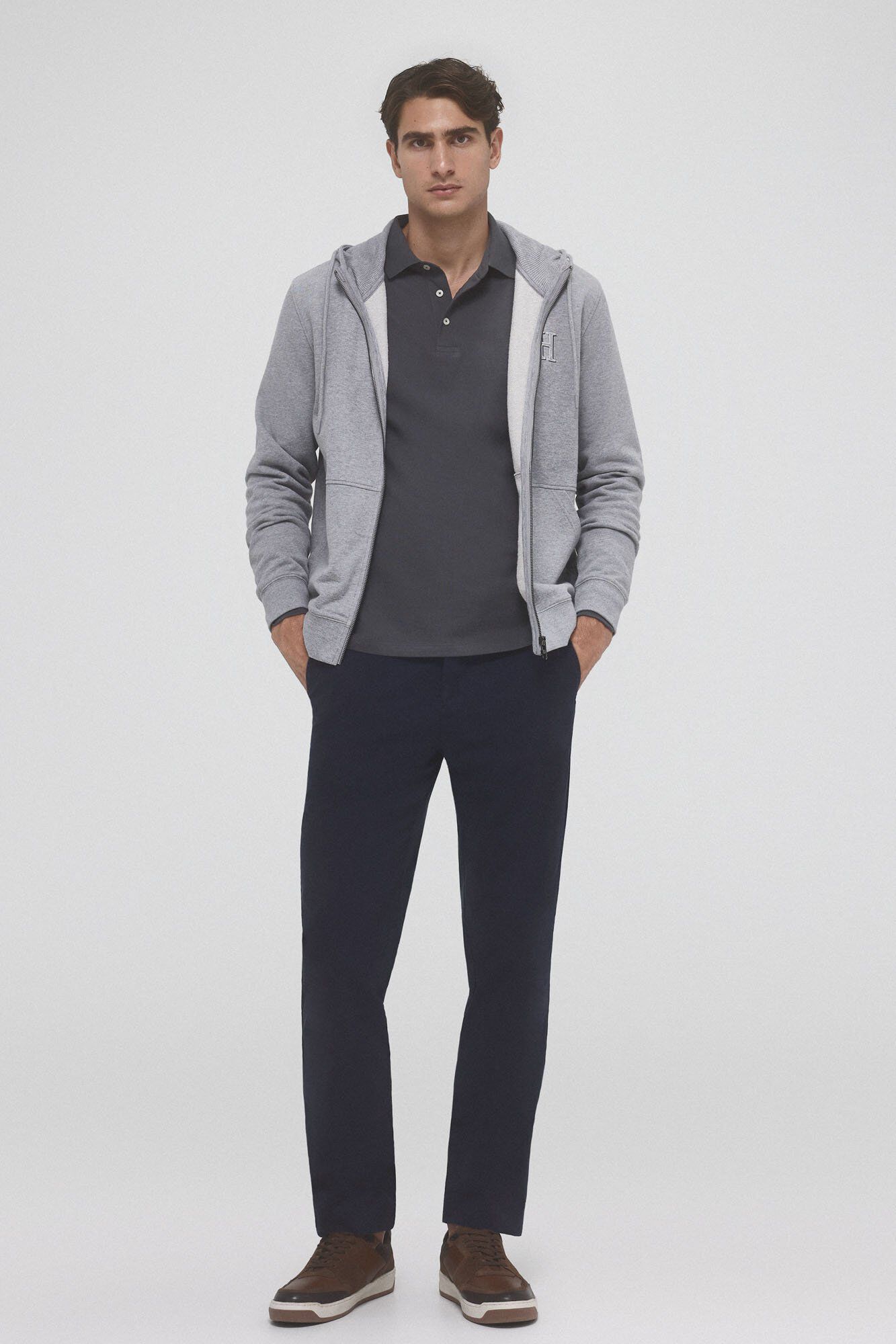 Chinos shirt and cardigan set Pedro del Hierro