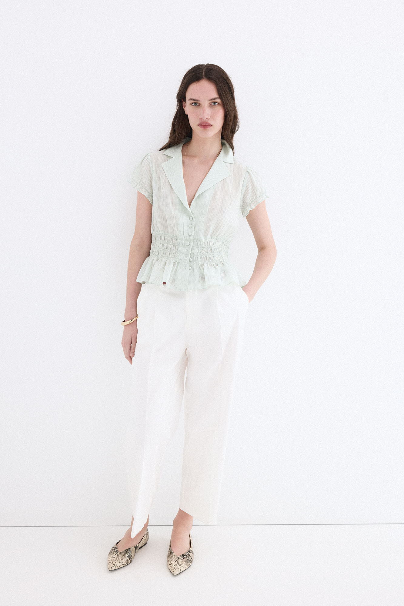 Blouse and trousers set