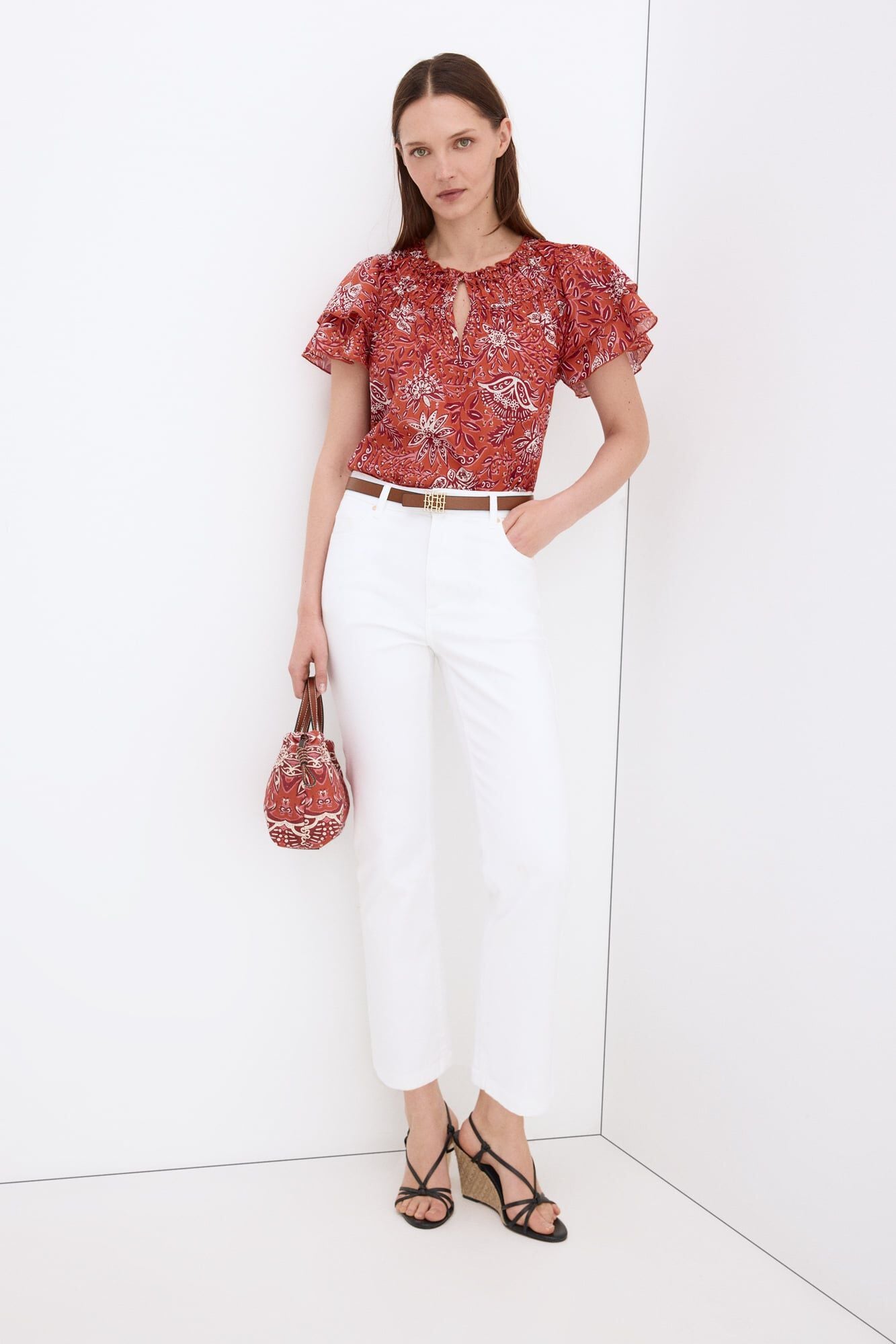 Jeans and ruffles set