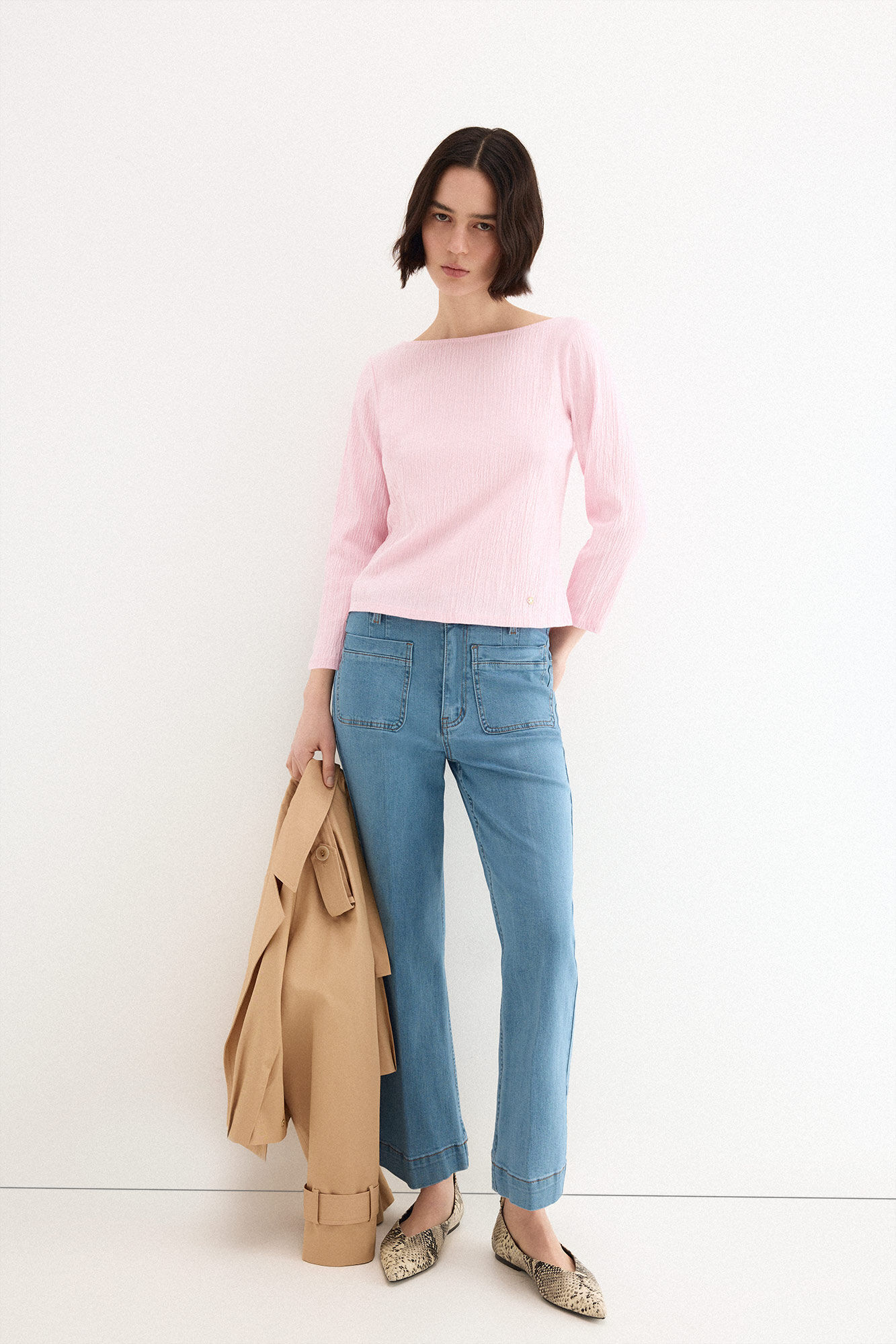 Top and jeans set