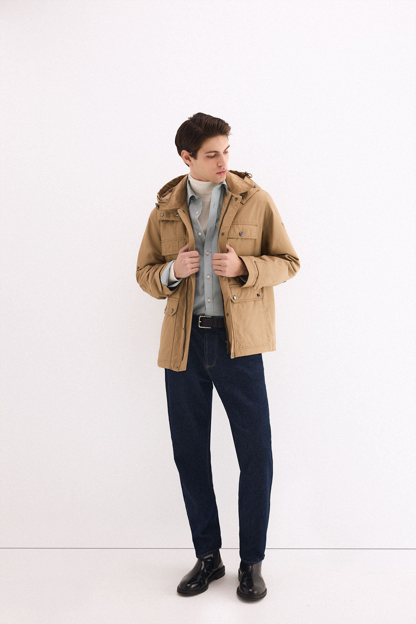 Jeans and parka set