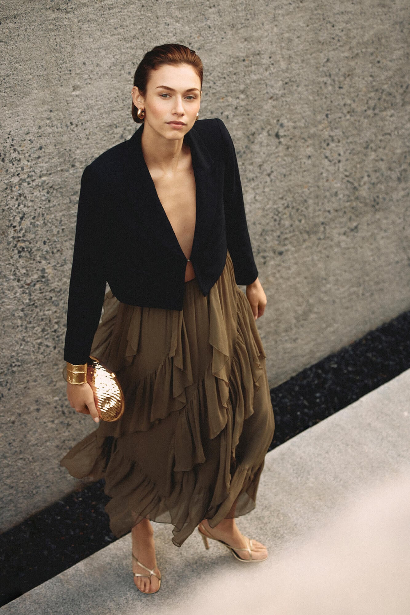 Skirt and blazer set