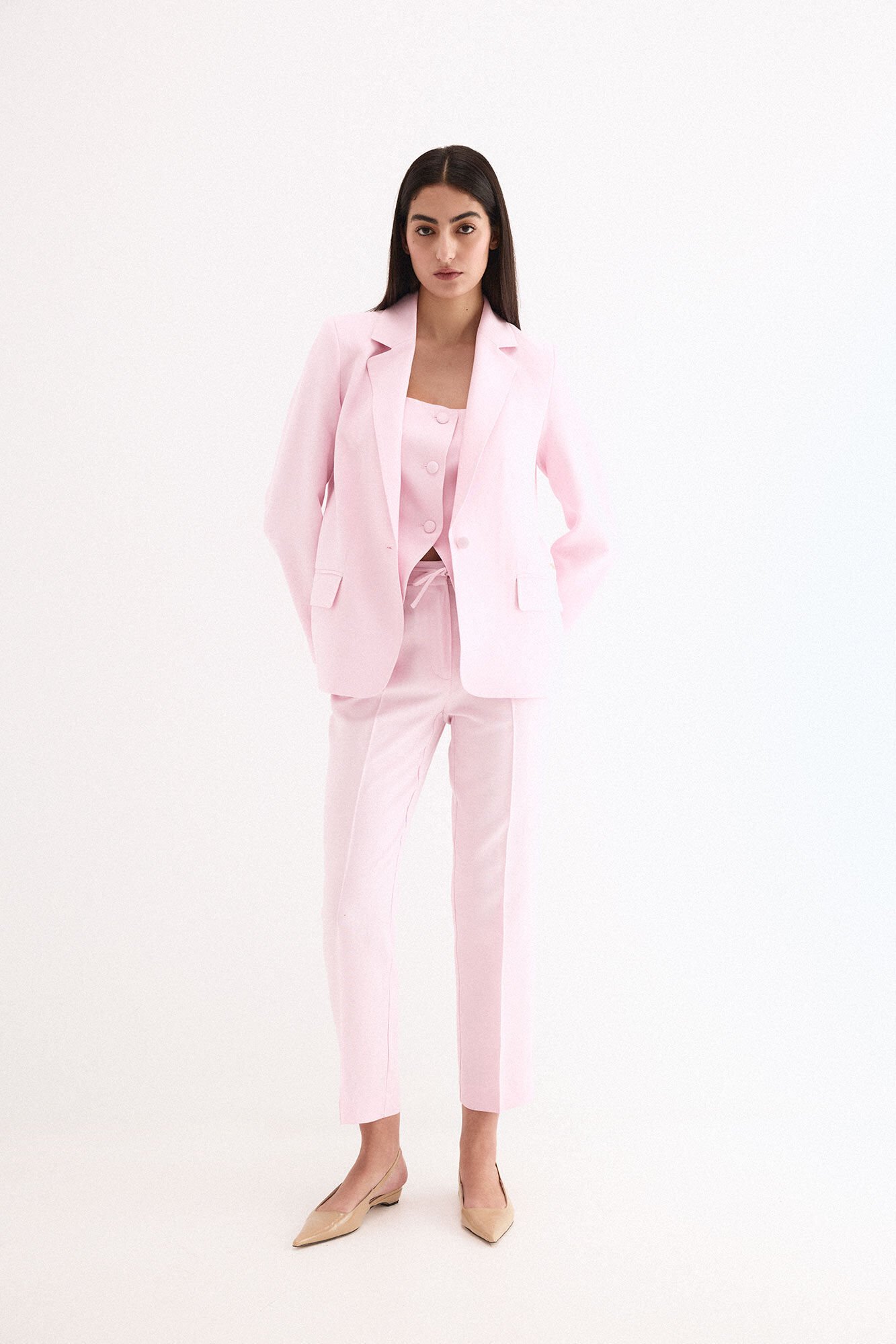 Trousers and blazer set