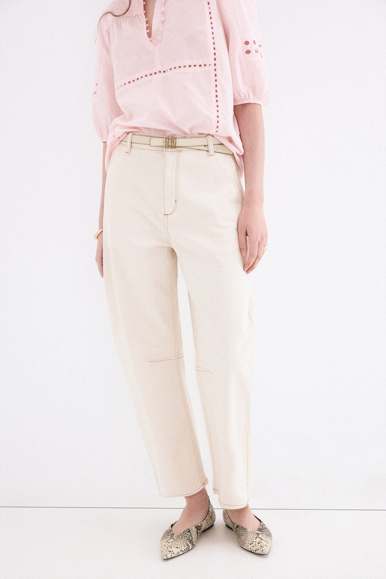 Jeans and blouse set