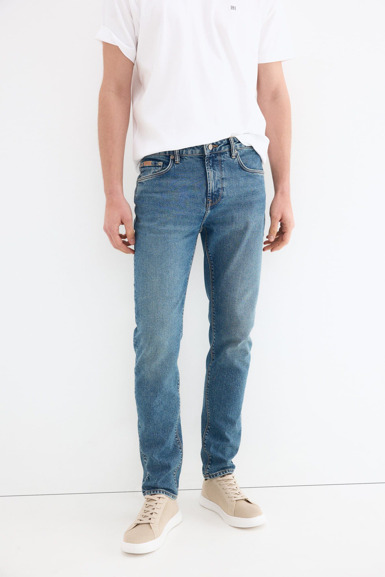 Conjunto de jeans e polo