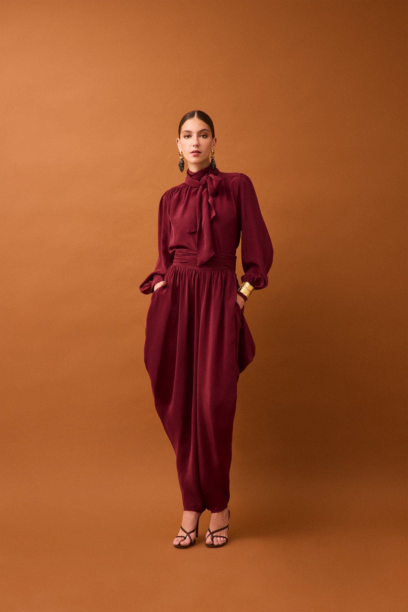 Trousers and blouse set