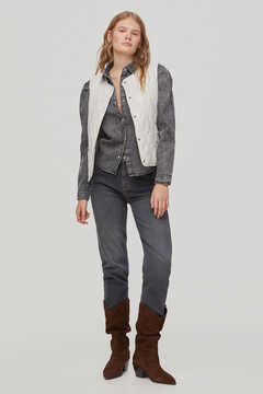 Vest, jeans, shirt and boot set