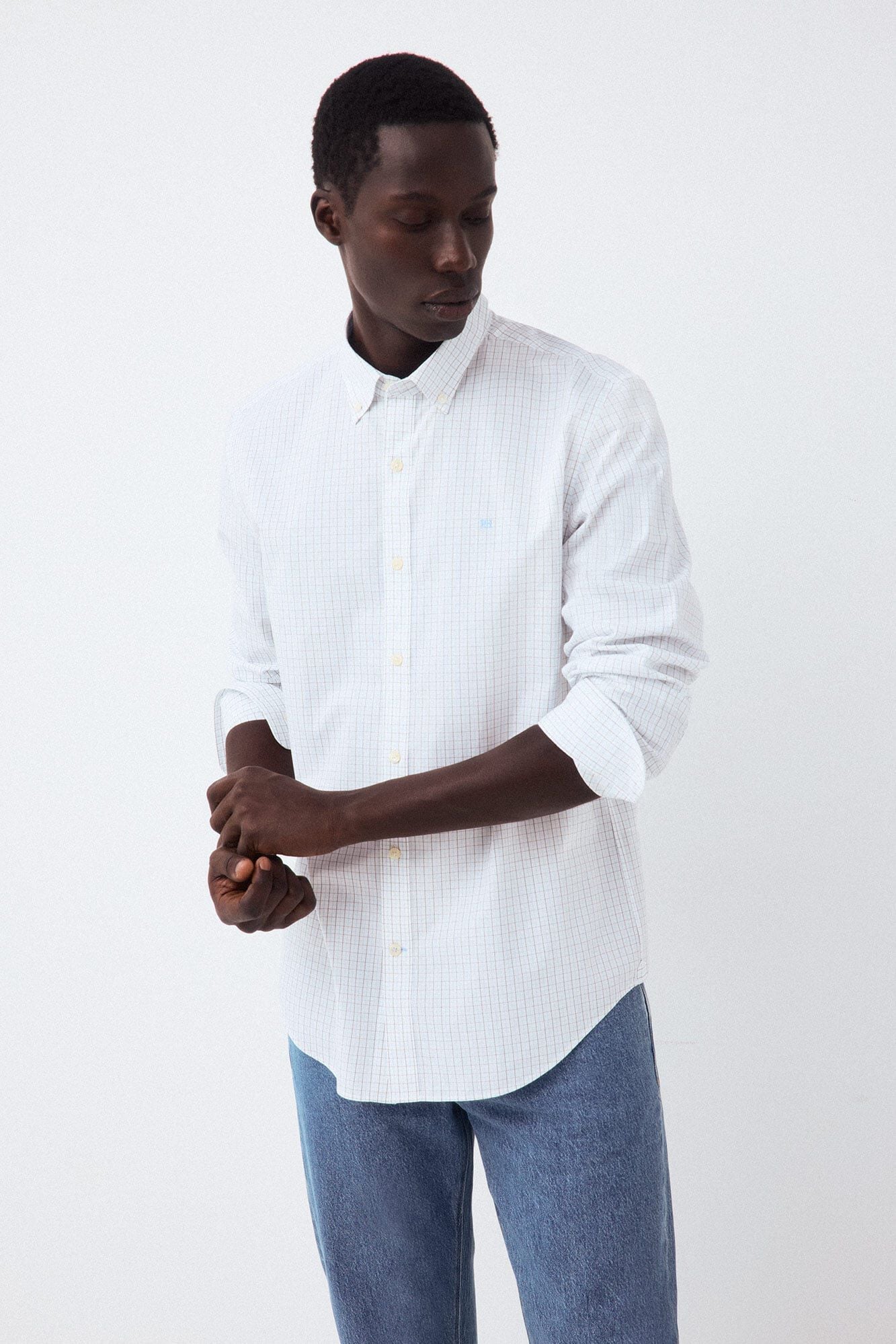 Jeans, jumper and shirt set