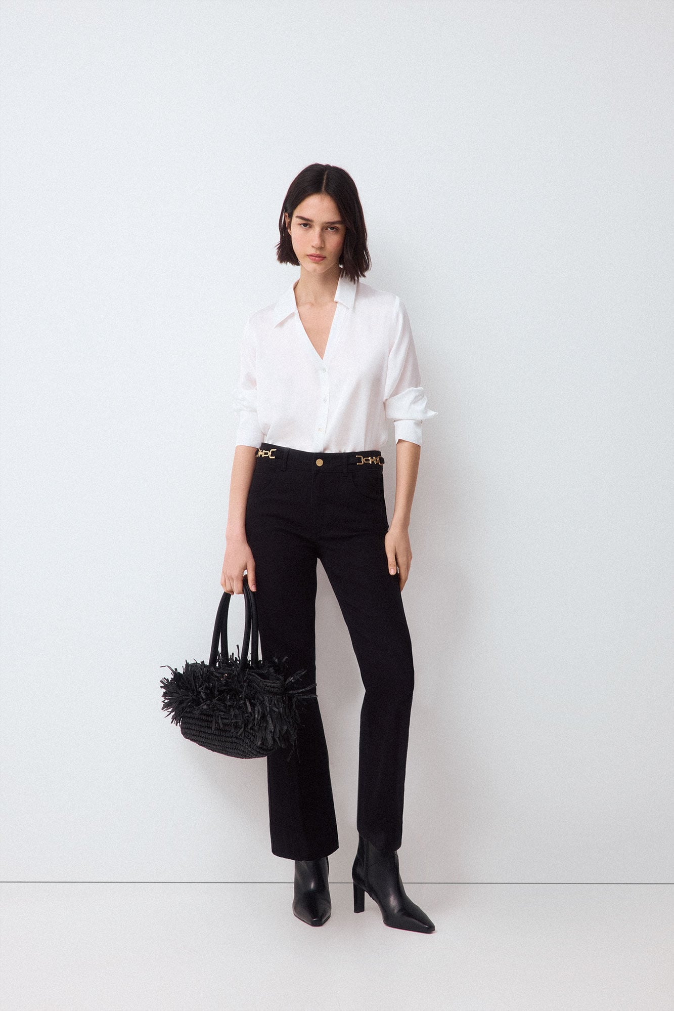 Conjunto de jeans e camisa