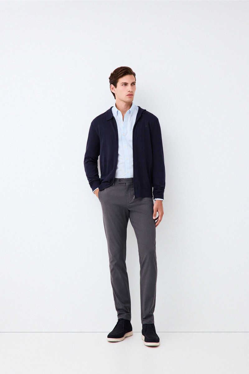 Cardigan, shirt and chinos set