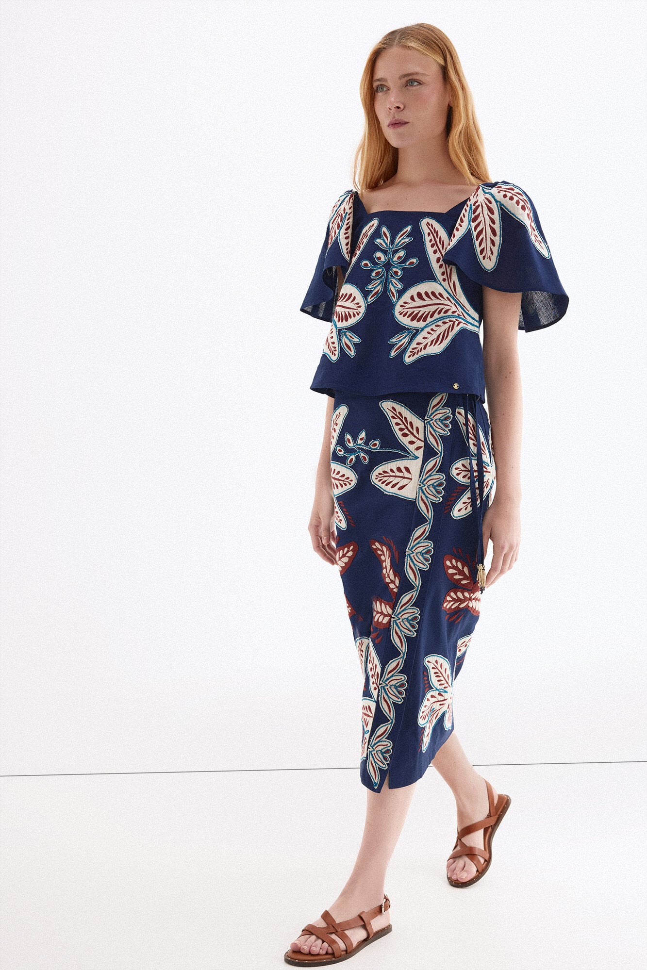 Top and skirt set