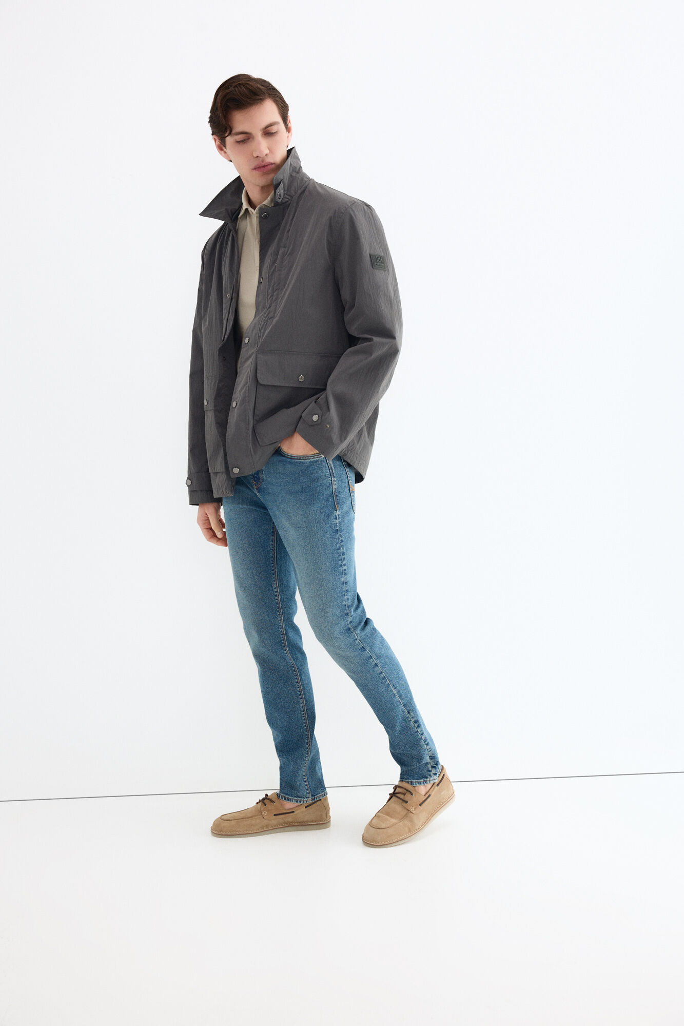 Jeans, shirt and jacket set