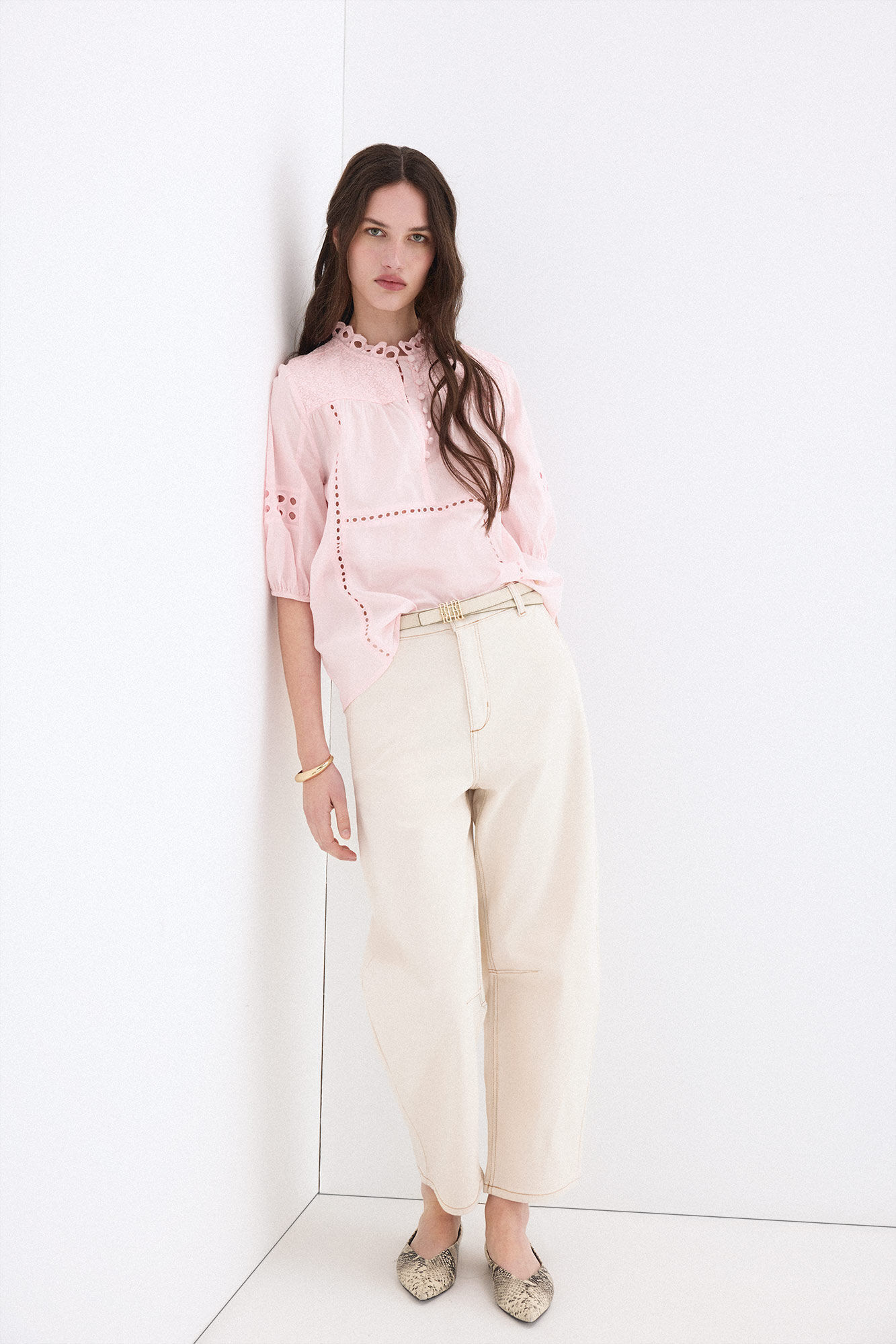 Jeans and blouse set