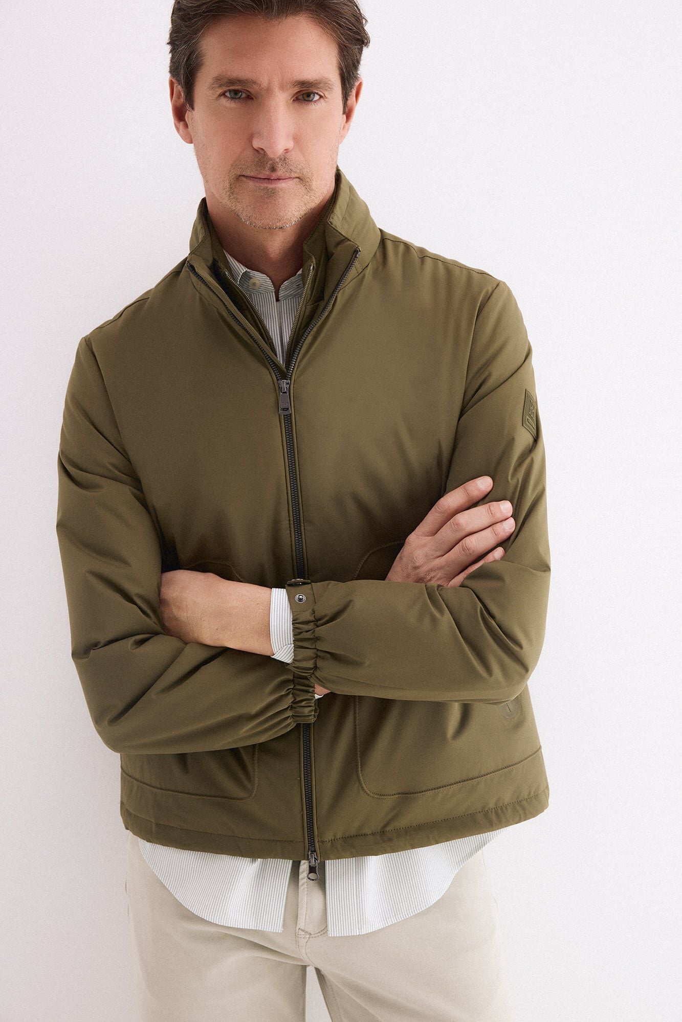 Chinos, cap and jacket set