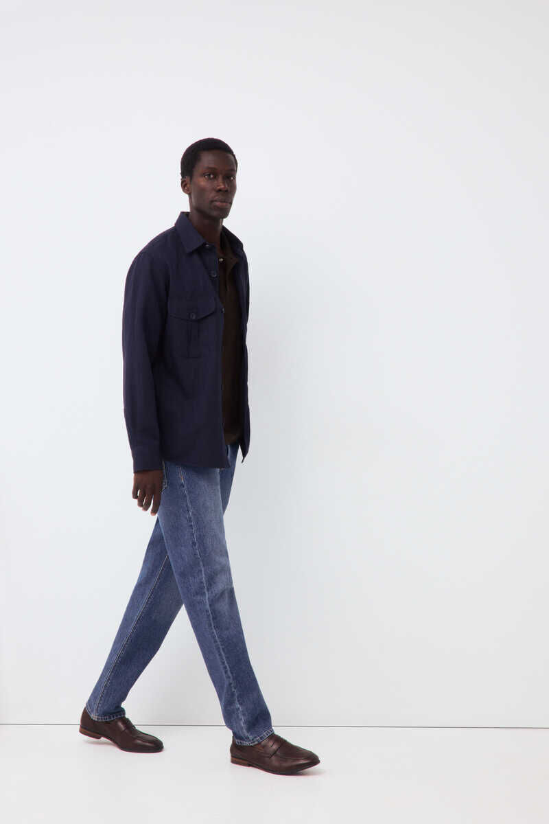 Jeans, shirt and overshirt set