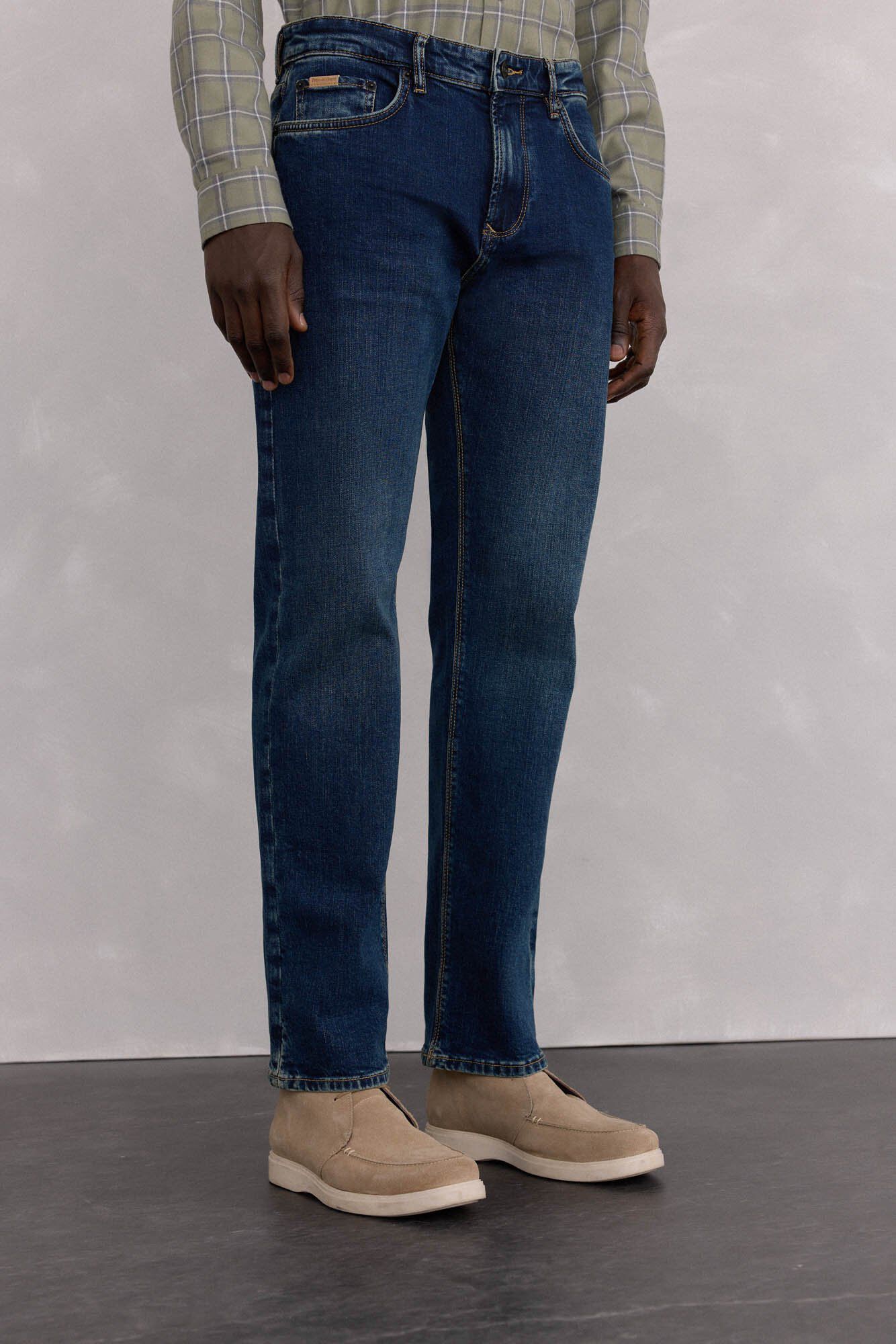 Conjunto de jeans e jaqueta