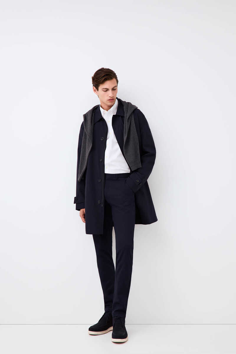Chinos, trench and shirt set