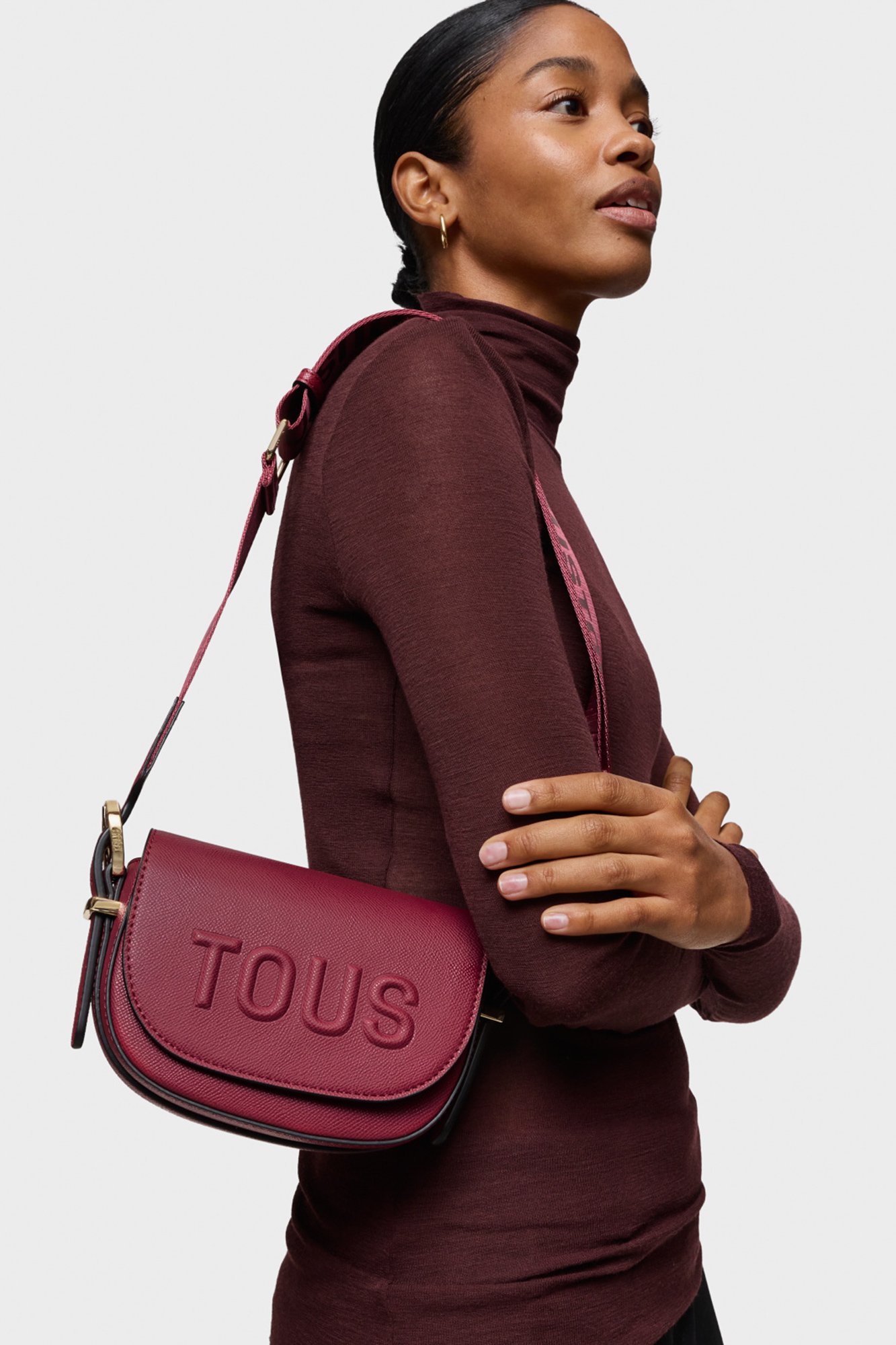 TOUS トウス ☆ レザー コンビ ロゴ レオパード ミニ ショルダーバッグ Black Shoulder bag TOUS Roomy | TOUS