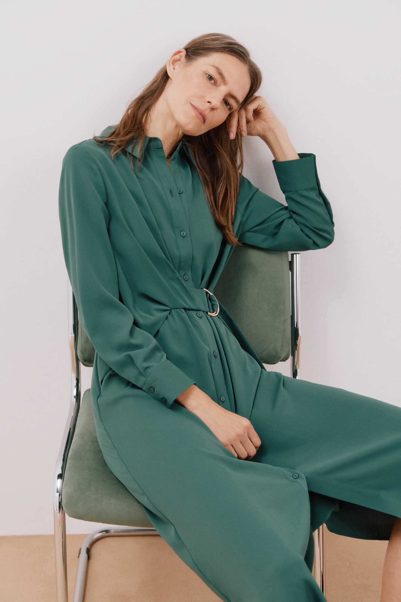 Vestido Camisero Pedro Del Hierro Vestido Camisero Fluido Women's